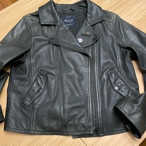 Madewell washed leather moto jacket